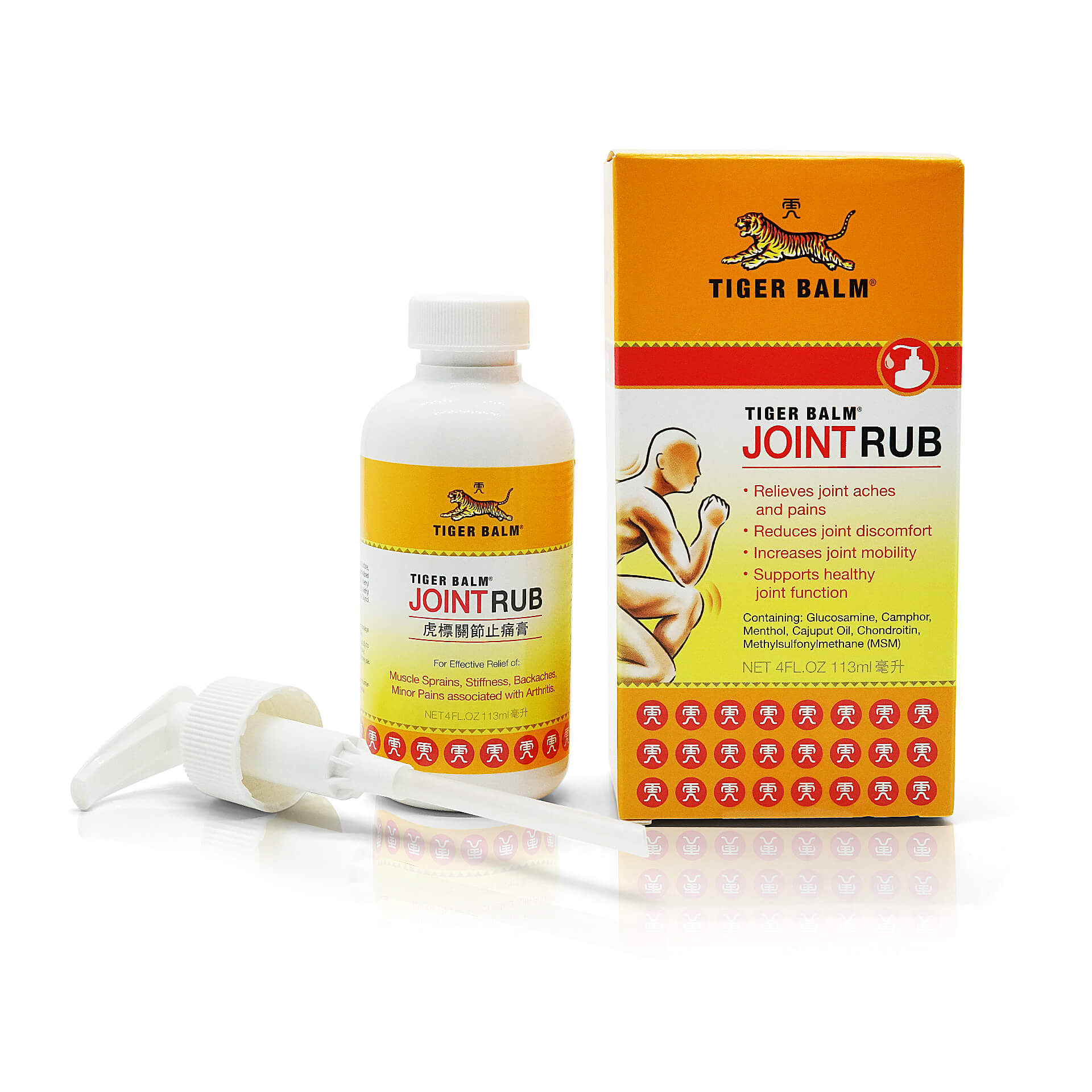 Tiger Balm Joint Rub - Product View: Discover the comfort of Tiger Balm's Joint Rub for targeted relief.